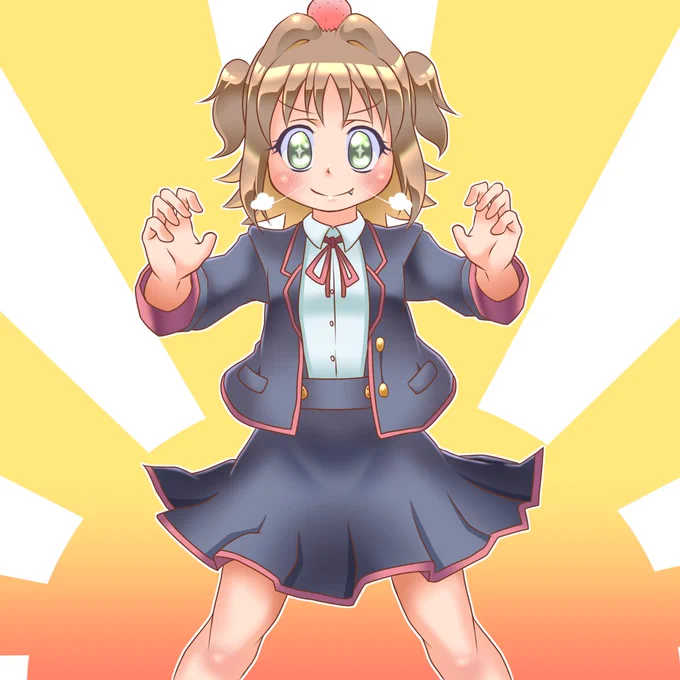 あさひちゃんはおひさまのにほひ #おにまい #おにまいお絵描き