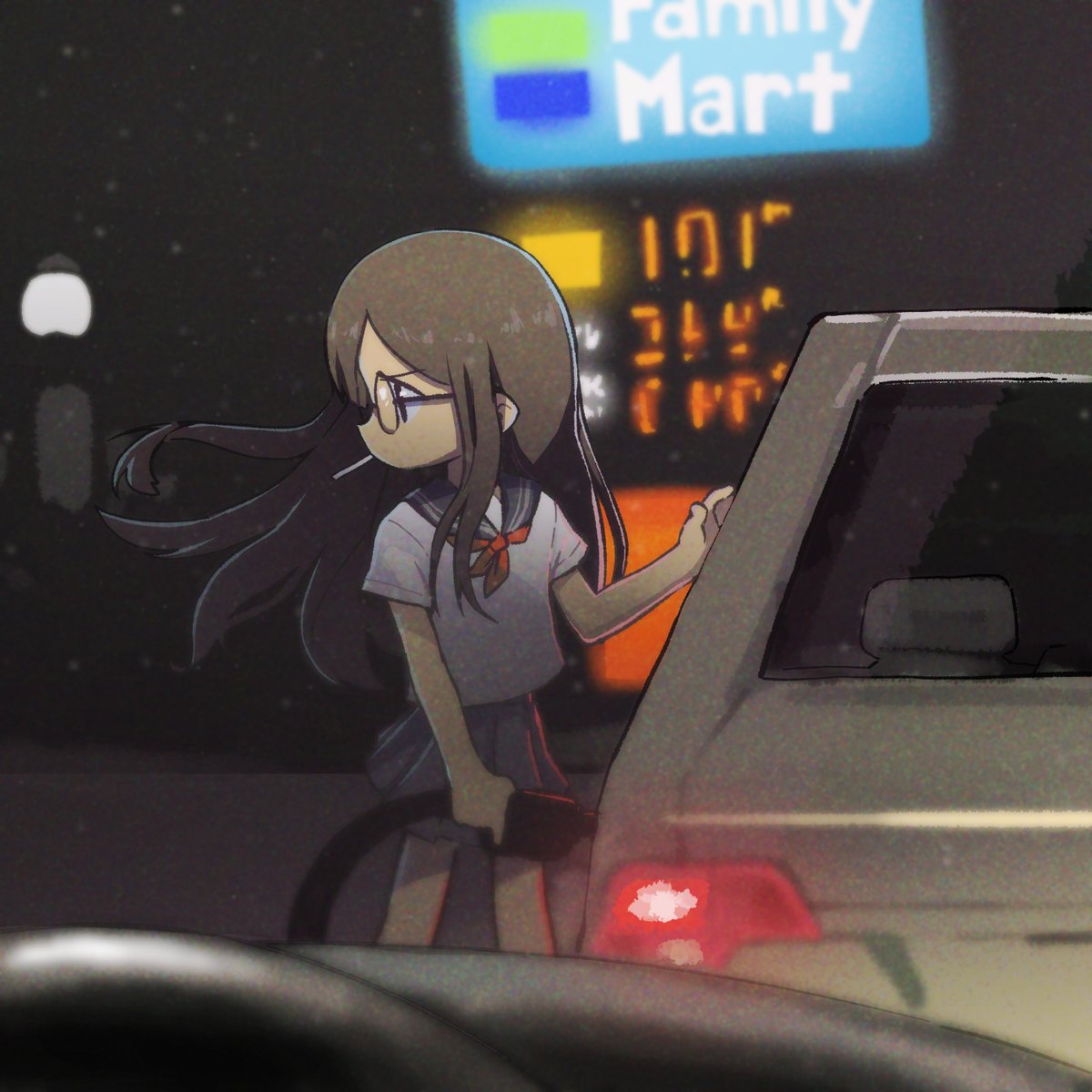 "LOLICONS could be here", she thought, "I've never been in this neighborhood before. There could be LOLICONS anywhere." The wind felt good against her flat chest. "With onii-chan, you can go anywhere you want" she said to herself, out loud.