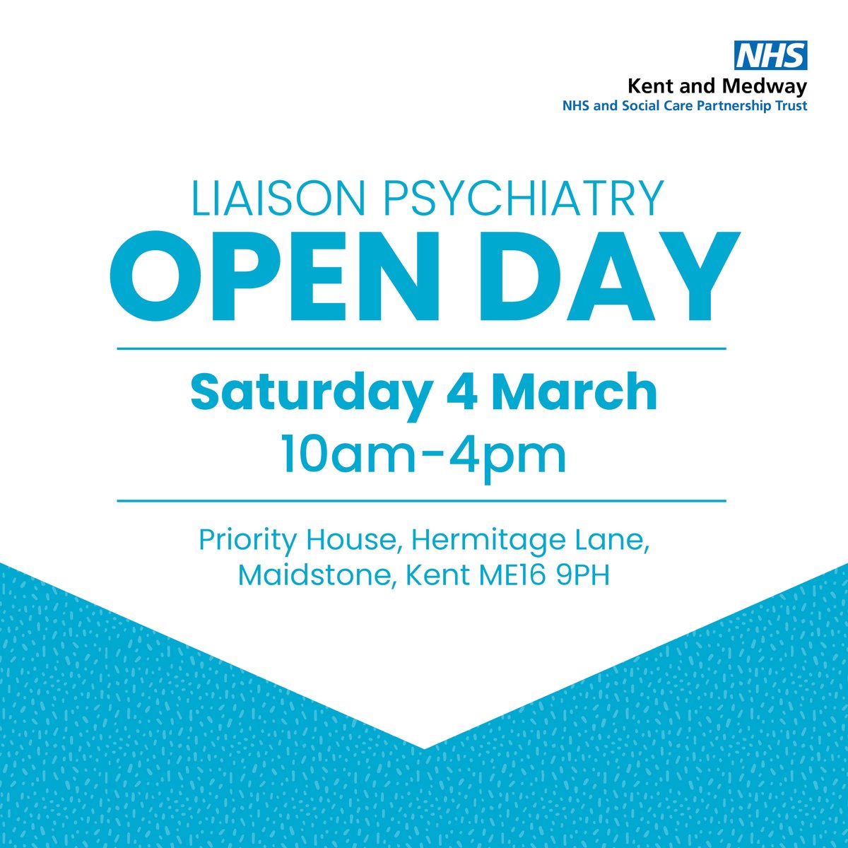 Are you a qualified #Mental Health Nurse or Occupational Therapist? 

Full-time and part-time posts are available within our Tunbridge Wells Liaison Psychiatry Service. 

Apply and book your place here: bit.ly/3Ku1LDB

For more info email Natalie.frater@nhs.net

#openday