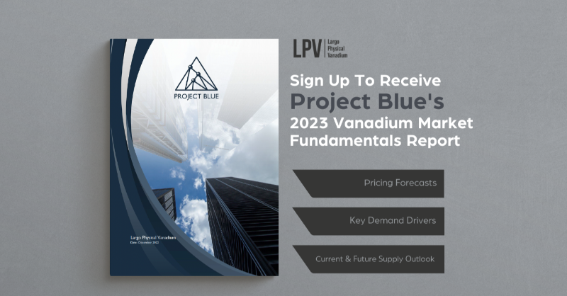 LPVanadium's tweet photo. #Vanadium is a key strategic mineral essential in achieving a greener future. We provide investors an opportunity for direct exposure. 

Sign up to our monthly vanadium market newsletter to receive a free copy of @TheProjectBlue's 2023 Vanadium Market Overview.