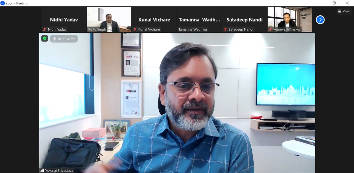 Yuvaraj Srivastava, Group CHRO, MakeMyTrip, and Pintu Singh, Partner, Consulting, Deloitte India, shared valuable insights at the webinar on the "#Future of #HR, #sustainability, #digital HR roadmap, the vision of #CHRO” at the “Connect with CHRO series.”