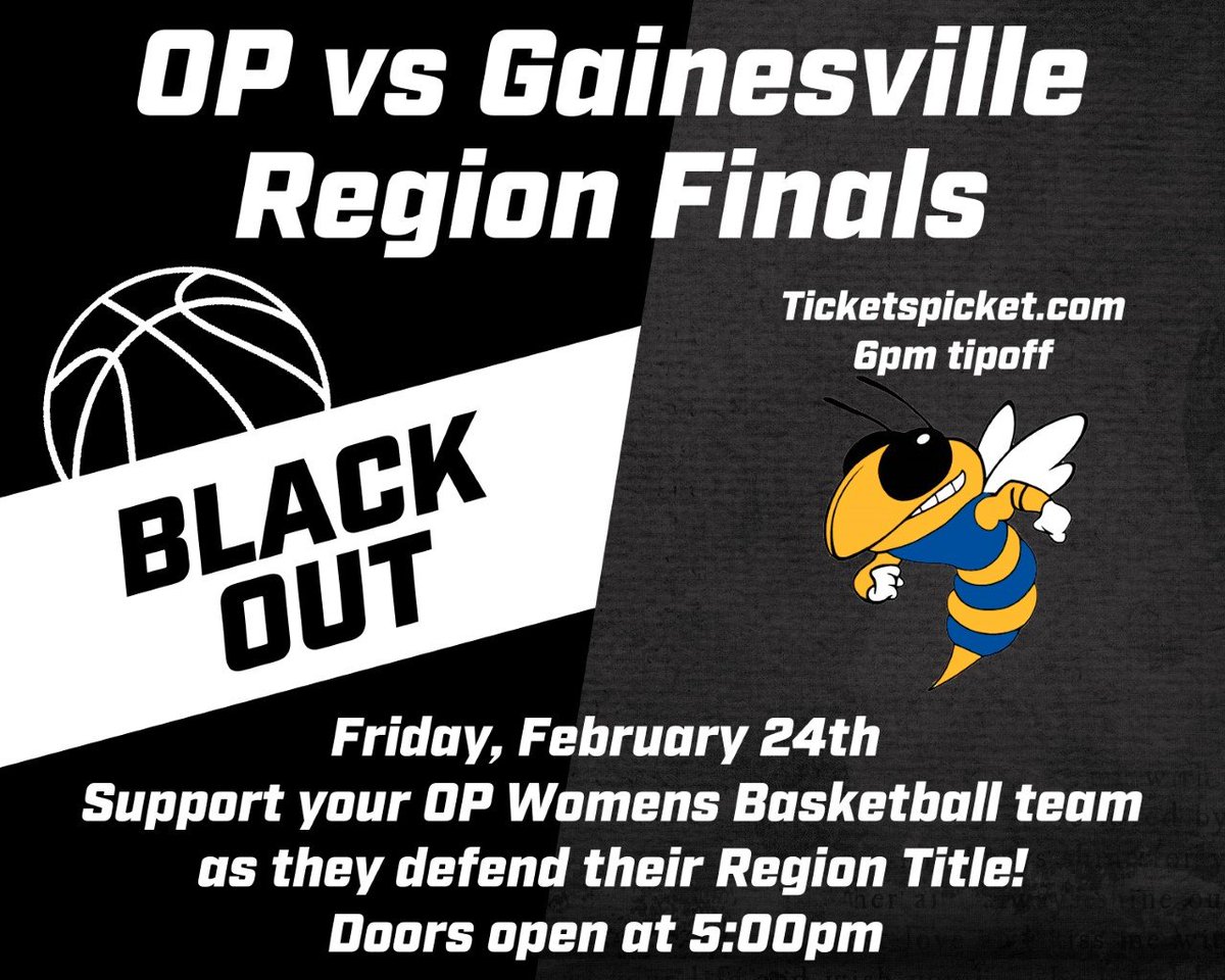 OPHS Athletics and Activities (@opjackets) on Twitter photo Your Girls Basketball Team defeated Colgan last night 66-31 in convincing fashion.
Region 6B Championship game Friday vs. Gainesville 6PM at OP. $8
<a href="/OPHYPESQUAD/">OP STUDENT SECTION</a> <a href="/OPBoosters/">OPHS Yellow Jacket Athletic Boosters</a> <a href="/OsbournParkHS/">OPHS</a> <a href="/OPHSWBB/">Osbourn Park HS WBB</a> <a href="/GHS_GBB/">Gainesville Girls 🏀</a> <a href="/GainesvilleHS/">Gainesville High School</a> <a href="/ophs_news/">Yellow Jacket News</a> <a href="/novahoopsCom/">Novahoops.com</a> <a href="/InsideNoVA/">InsideNoVA</a> Your Girls Basketball Team defeated Colgan last night 66-31 in convincing fashion.
Region 6B Championship game Friday vs. Gainesville 6PM at OP. $8
<a href="/OPHYPESQUAD/">OP STUDENT SECTION</a> <a href="/OPBoosters/">OPHS Yellow Jacket Athletic Boosters</a> <a href="/OsbournParkHS/">OPHS</a> <a href="/OPHSWBB/">Osbourn Park HS WBB</a> <a href="/GHS_GBB/">Gainesville Girls 🏀</a> <a href="/GainesvilleHS/">Gainesville High School</a> <a href="/ophs_news/">Yellow Jacket News</a> <a href="/novahoopsCom/">Novahoops.com</a> <a href="/InsideNoVA/">InsideNoVA</a>