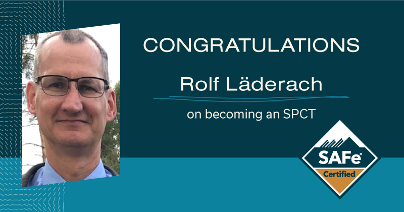 ScaledAgile's tweet photo. Congrats Rolf Läderach of @CprimeInc on becoming an SPCT!
#safecertification #agile #scaledagile #agilecoach #sai https://t.co/O9tcvYVtkE