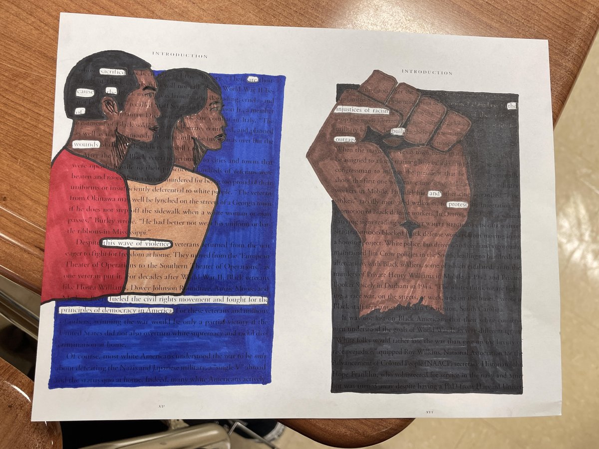 WHAPMac's tweet photo. @historysandoval @mattdelmont Such a GREAT lesson!  Thank you for sharing! #WHAP #Thinkers #WWII #blackhsitorymonth https://t.co/T3smQmHuj4