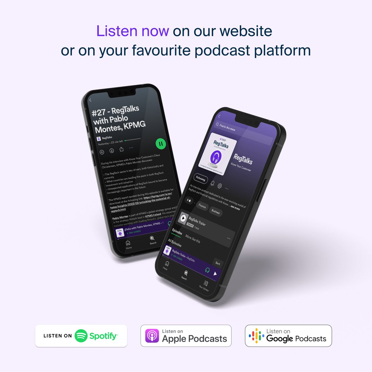 KYC_Ltd's tweet photo. It was our great pleasure to welcome Pablo Montes, Strategy Fintech Lead at @KPMG_Ireland, as our guest on the #RegTalks #podcast.
In the episode, our CEO @RoamingFounder and Pablo discuss the key insights emerging from KPMG's latest #RegTech report: https://t.co/EkwzGucgCW https://t.co/mTXzrvgbAz