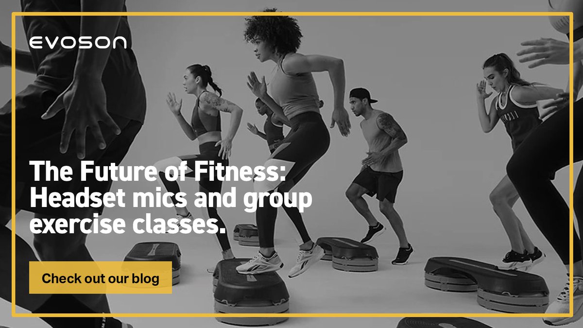 EvosonAudio's tweet image. Our ACTIVE PRO headset microphones are changing the way fitness instructors deliver group fitness classes. To find out more, check out our new blog hubs.la/Q01Dcrl70

#ACTIVEPRO #headset #soundtechnology #headsetmicrophone #blog #blogpost #groupx #groupexercise #workouts