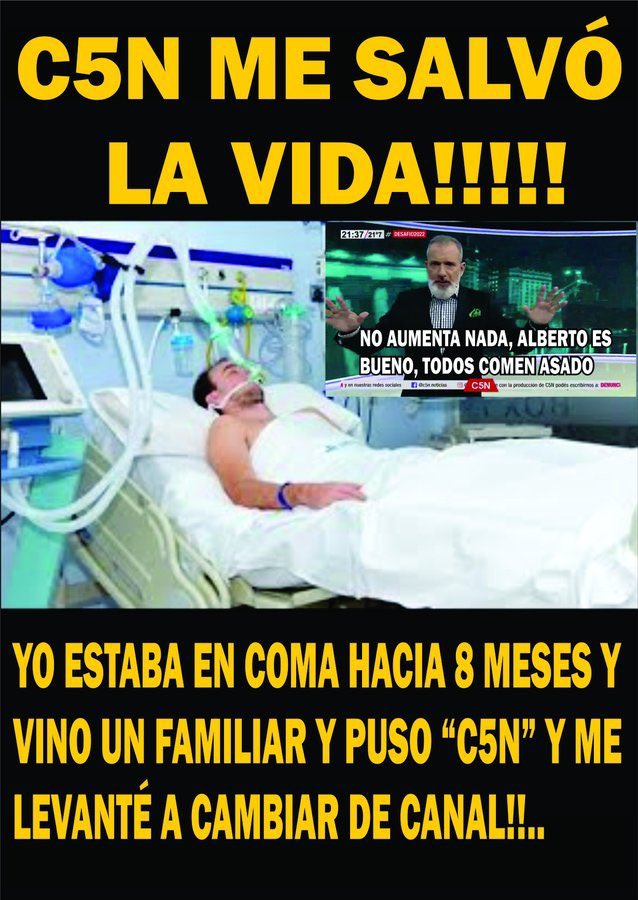 peladodelatv's tweet image. C5N me salvo la vida!!! 🤣