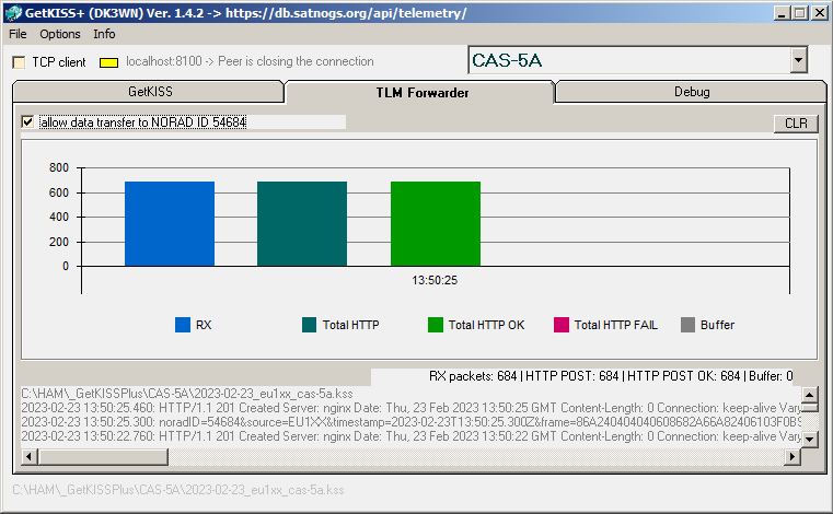 EU1SAT's tweet photo. CAS-5A Sent 2+ images
By request @Tomek_SP5LOT
684 Frames uploaded to @SatNOGS DB
https://t.co/aFVnCg0Qjx
#AMSAT #CAMSAT #CAS_5 https://t.co/xtvGIkUh2e