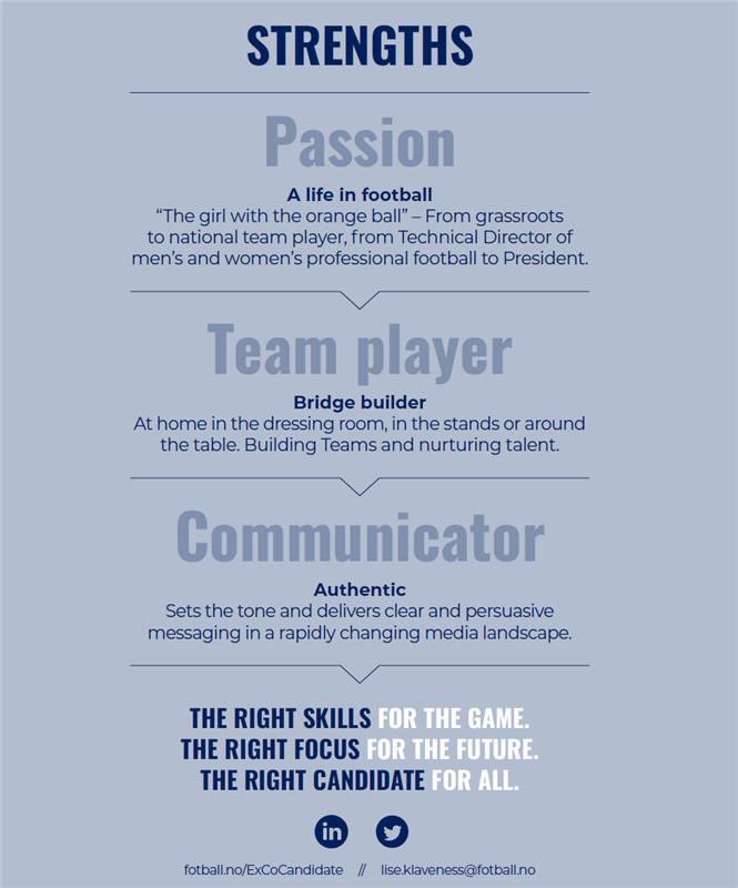 It’s time for more women in top leadership of international football! Never before has any female president been voted in to the #UEFAExCo. I am ready! I am ready to work for change, to protect the game, the players - to make football more inclusive. #Timetoact #womeninfootball