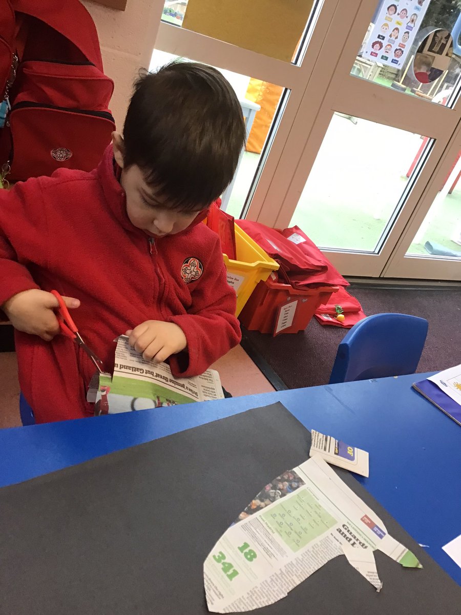 BGS_LowerSch's tweet photo. Who’s afraid of the big bad wolf? Reception have been very creative and busy making their own wolves using newspapers and collage. #bgs_reception #creativity https://t.co/acSilyTrtL