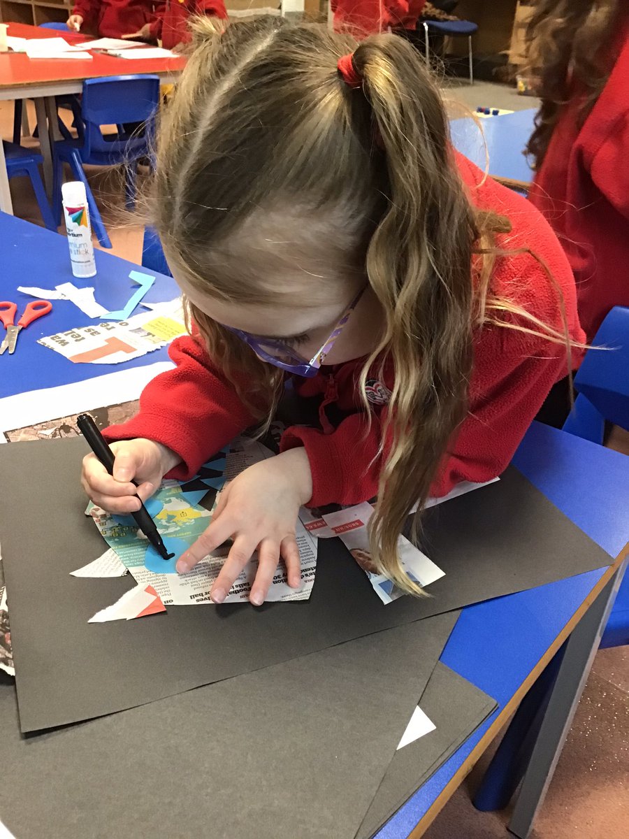 BGS_LowerSch's tweet photo. Who’s afraid of the big bad wolf? Reception have been very creative and busy making their own wolves using newspapers and collage. #bgs_reception #creativity https://t.co/acSilyTrtL