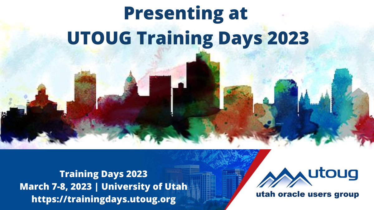 Register for UTOUG Training Days at trainingdays@utoug.org where I will be speaking on proactive support. #oracleace #oracleebs #oatug