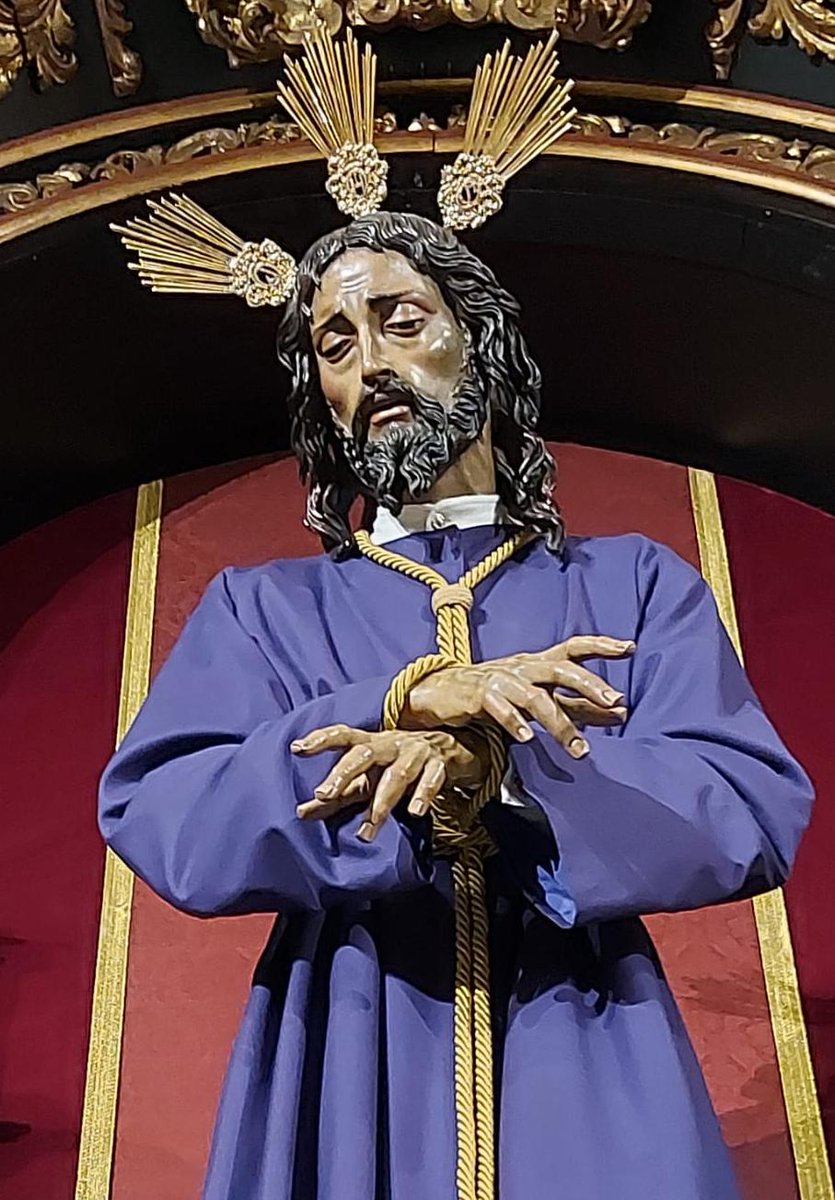 Hdad_LaPaloma's tweet photo. Las Sagradas Imágenes de Nuestro Padre Jesús de la Puente del Cedrón y María Santísima de la Paloma, vestidas y ataviadas para la Cuaresma. https://t.co/p2YAxEPrSA