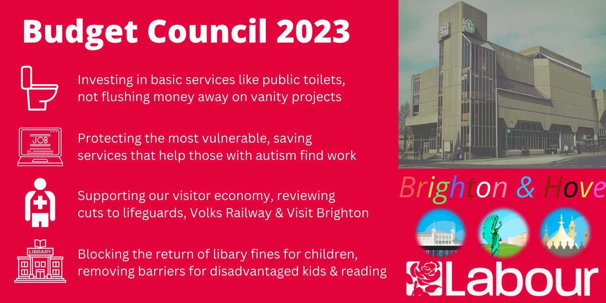 It's #BudgetCouncil Day!

<a href="/bhlabour/">Brighton & Hove Labour Party</a> are bringing forward proposals to improve the #Budget2023 by restoring basic services, protecting the most vulnerable and supporting local businesses and our visitor economy.

👇 Read more:
brightonhovelabour.com