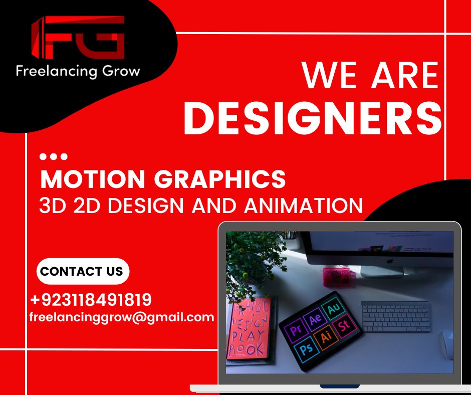 FreelancingGrow's tweet photo. #graphicdesining #graphicdesigningbusiness #graphic #graphicart #graphicartist #graphicdesign #graphicdesigners #graphicdesigncentral #2danimations #3danimations #3danimationdesign #3ddesign #3ddesigns #3ddesigner #3ddesigning #2ddesign #2ddesigns #motion #motiongraphic https://t.co/YTDWBDxZfm