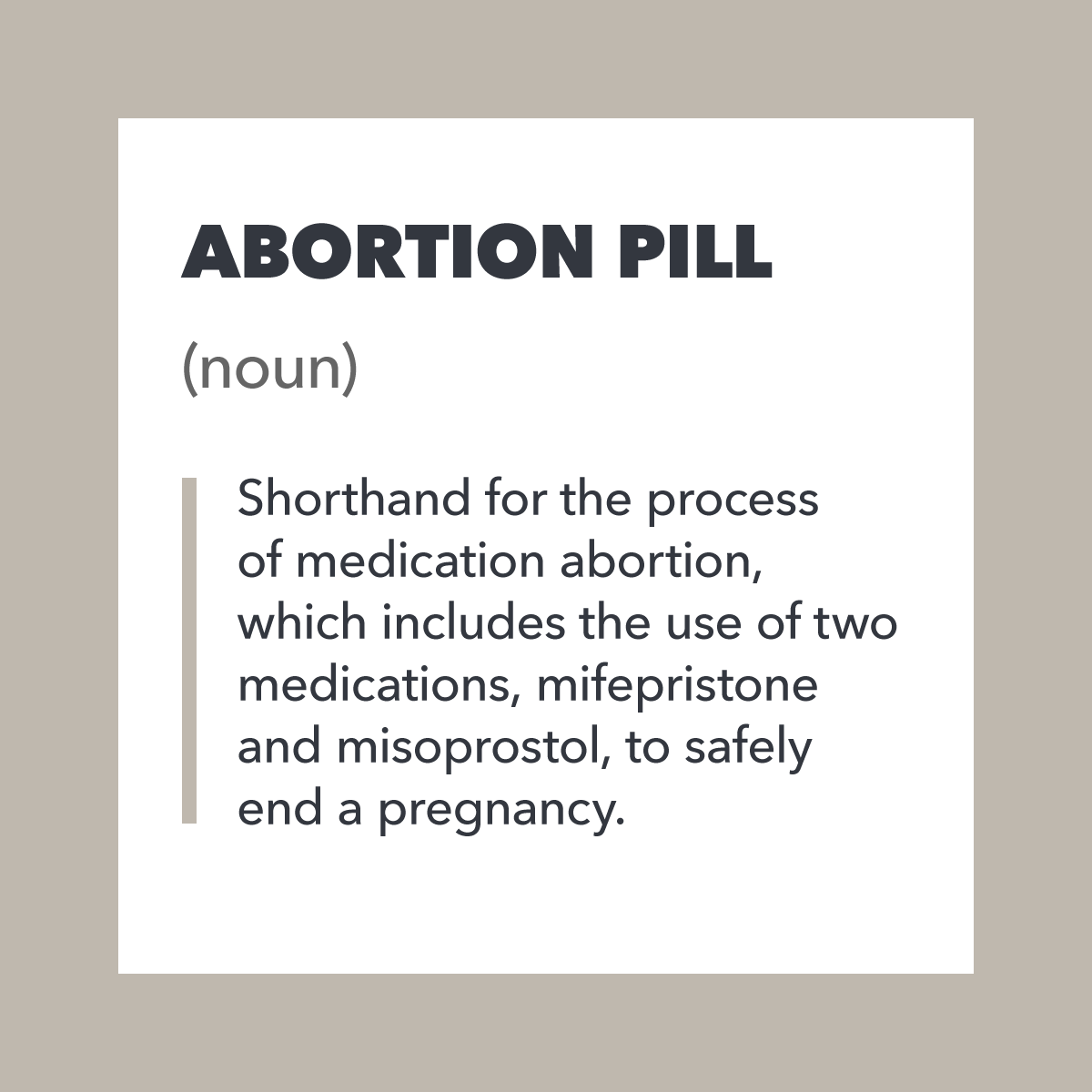 You’re probably hearing a lot about the abortion pill lately so let me explain: It’s a safe, effective way to end a pregnancy in the privacy of your own home. You deserve that access: to privacy, to autonomy, to freedom.