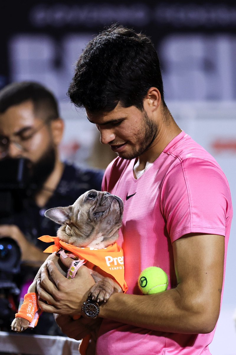 usopen's tweet photo. Carlos + puppy content = a happy admin 🥹 https://t.co/fMzqmOzZ6t