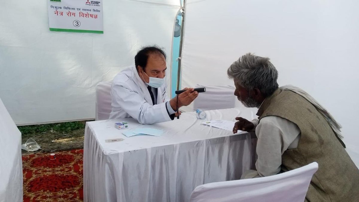 smilefoundation's tweet image. Over 300 people, including women, children and the elderly, received free healthcare services at a health camp conducted for the less privileged communities of Kasan village, Manesar, under Smile Foundation’s #SmileOnWheels programme, supported by Mitsubishi.
#HealthCannotWait