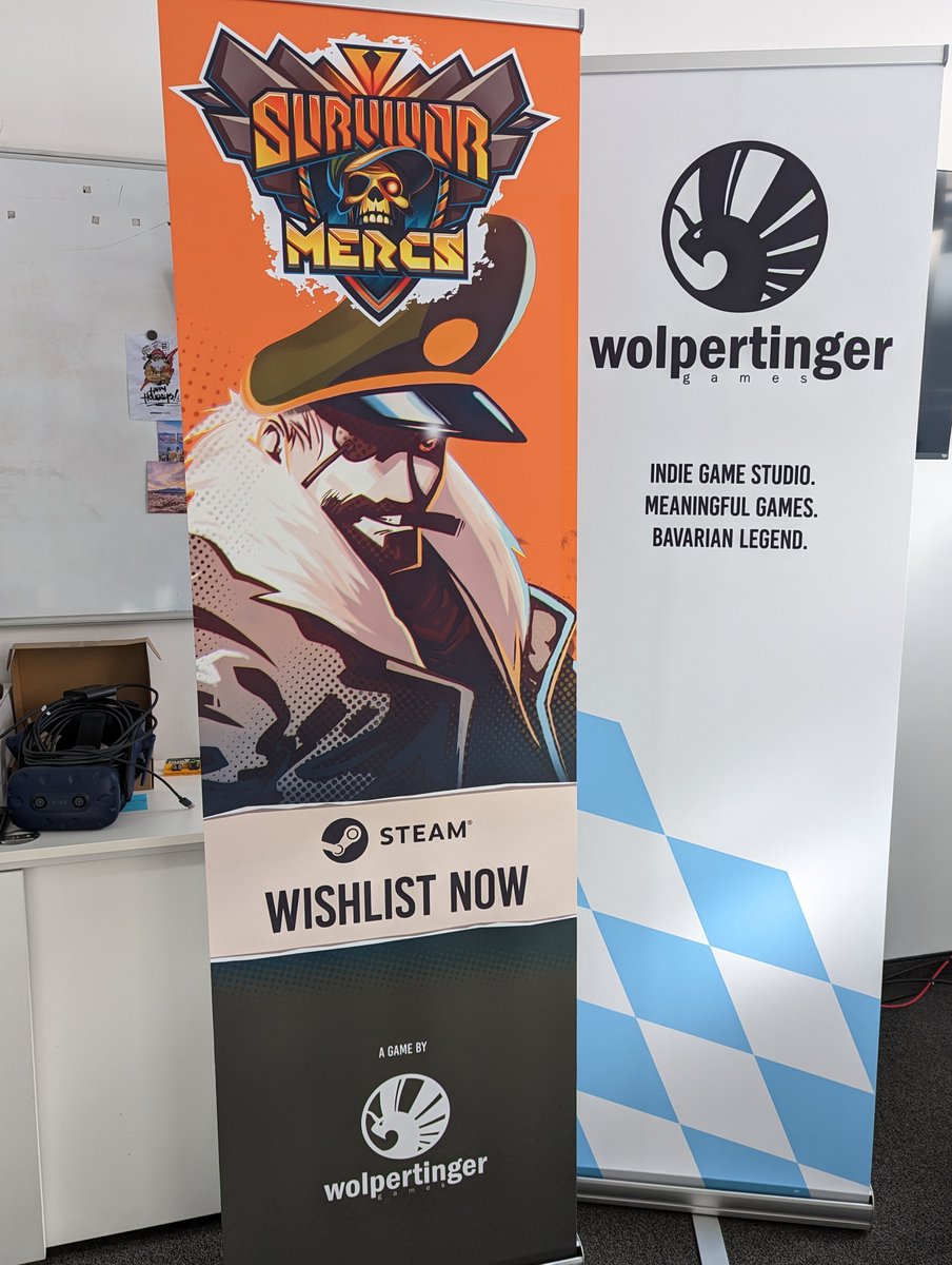 Wolpertinger_G's tweet photo. 🕹️Do you want to play Suvivor Mercs?
🧑‍💻Looking for a job in games?

Join us this weekend at #GGBavaria in Munich for the Career Day, expo and @PPlaytest.
Meet the team and playtest #SurvivorMercs!
You can even grab a sticker!! 🤯

Now wishlist the game already 😏 https://t.co/WYkW5wGRaZ