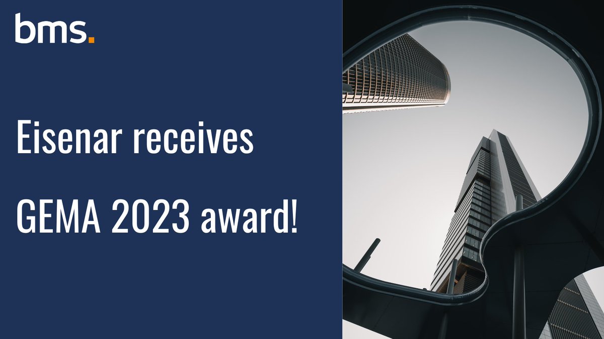 BMS Group's recent acquisition, Eisenar, has received a GEMA award. This award recognizes firms that demonstrate exceptional progress in expanding and developing their business.

Viafina (another new BMS acquisition) also received a nomination and was among the five finalists.