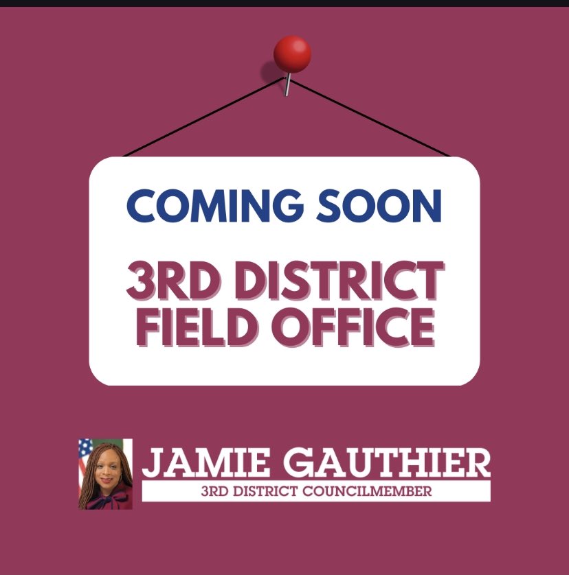 District Council Members have budgets for district offices. Now facing a very formidable opponent, Councilwoman Jamie Gauthier has decided to open a district office at 
52nd and Cedar. Such an obvious fake fraudster. #Opportunist