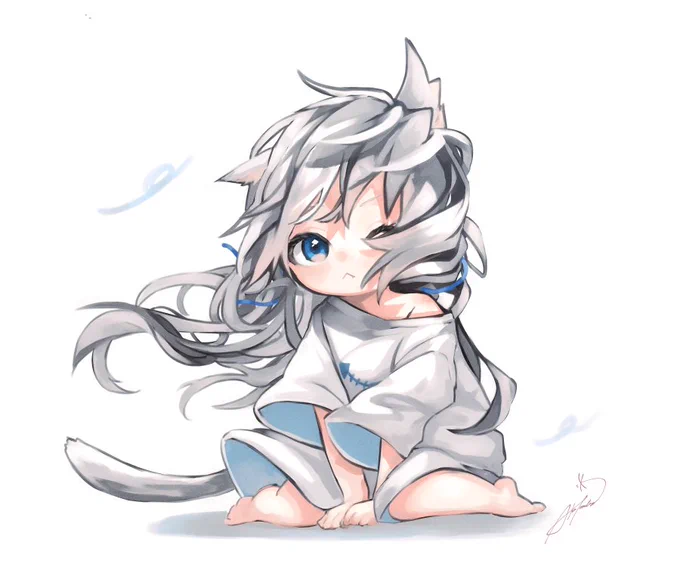風つよい#こねこんちゃ 