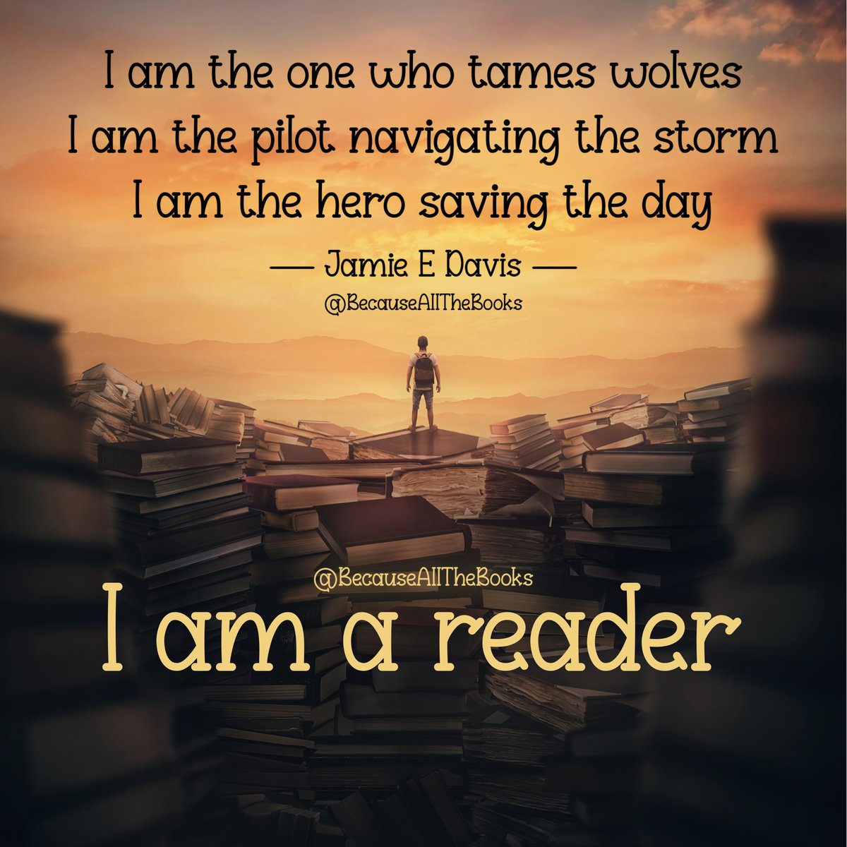 Oh yes, I am a reader! 

#BecauseAllTheBooks #IAmAReader #ReadingLife #ReadingIsMagic