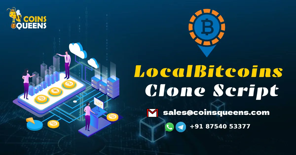 Launch your #CryptoExchange business like Localbitcoins!
 
Our Localbitcoins are loaded with all essential and business-specific features! 

Check out: buff.ly/3RBAnF8

#blockchain #cryptoexchange #cryptoexchanges #p2p #cryptonews #cryptocommunity #cryptotrading #bitcoins