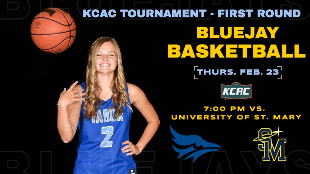 It's Game Day!

🗓 Thursday, Feb. 23
📍 Hillsboro, Kan.
⏰ 7:00 pm
📺 kcacnetwork.com/tabor/
🎟 kcacsports.com/tickets

Tickets available ONLINE ONLY! 
No cash payments accepted.

Good Luck Bluejays!