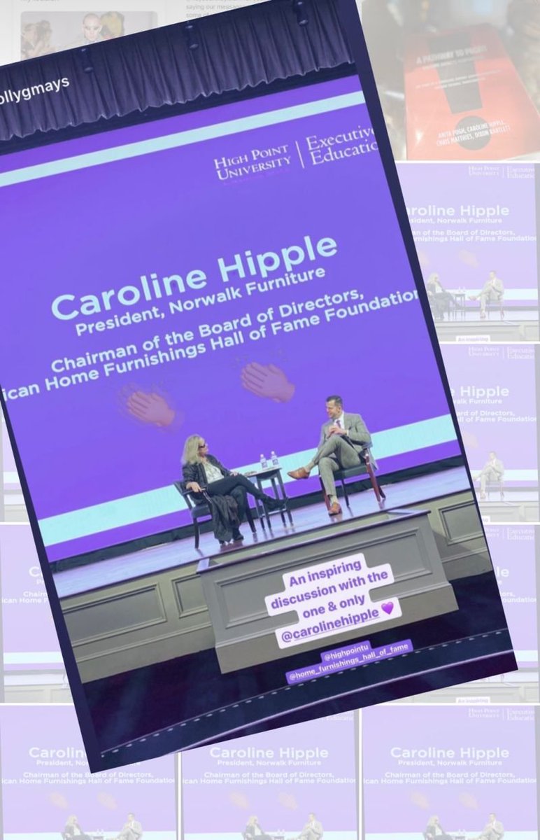 25 stellar participants of the Home Furnishings Leadership Institute at High Point University listening to the great Caroline Hipple. #HFLI and @AHF_HallOfFame