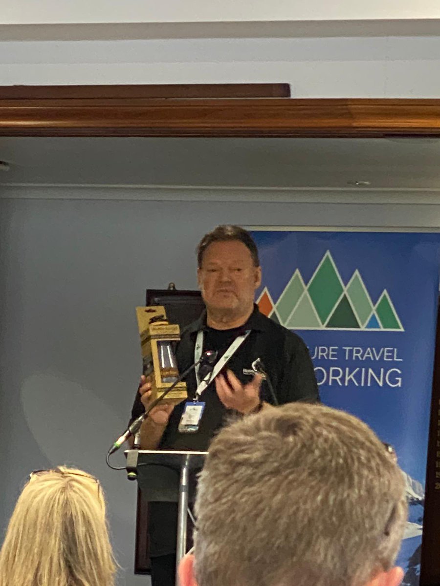 #ATN2023 and David Shanks has taken nearly £2m single use plastic bottles out of circulation. #ABTOTprotected @ExploreWW has been responsible for 740,000 of those! Bravo 🙌 @WatertoGoUK @at_networking #sustainabletravel