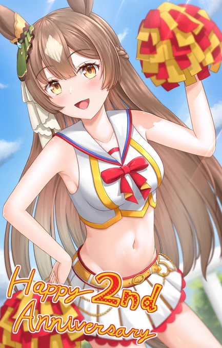 ウマ娘2周年を記念して、ダイヤちゃんがチアで登場(?)#ウマ娘 #サトノダイヤモンド 