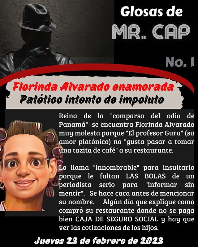 captalopanama's tweet photo. FRESCAS COMO EL PAN. 

#glosasmrcap de hoy 23 de febrero de 2023.  REPOST @captalopanama  en Twitter.

Mr. CAP.  Las mejores Glosas de Panamá.

@punchlinepanama @laotracaradepanama
@injusticiaspty
@laestrellaonline https://t.co/RBa8X3xo2A