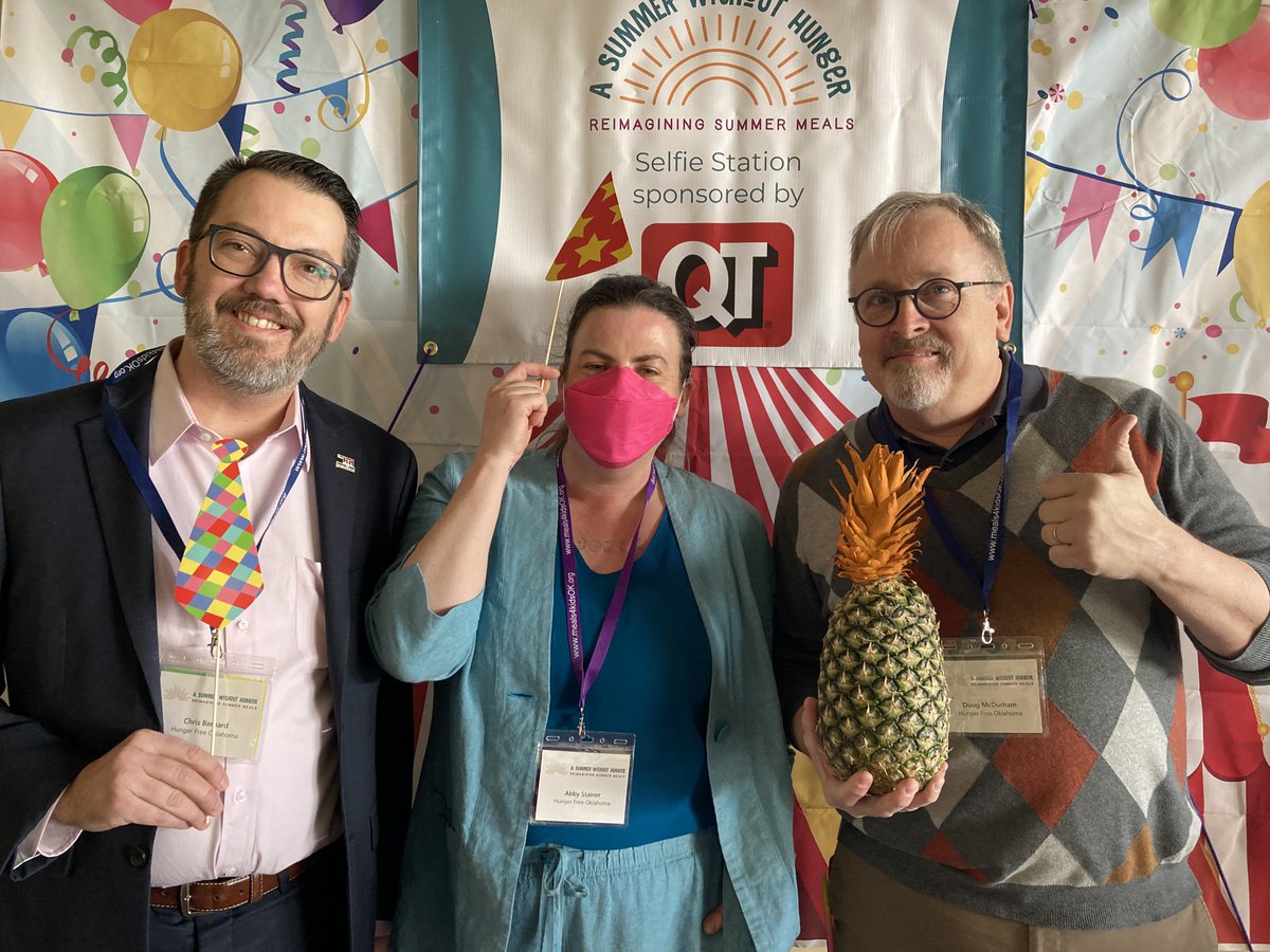 Summer Meals Kickoff 2023 is underway! Thank you @QuikTrip for sponsoring the Selfie Station! #foodforthoughtOK #endhungerinOK