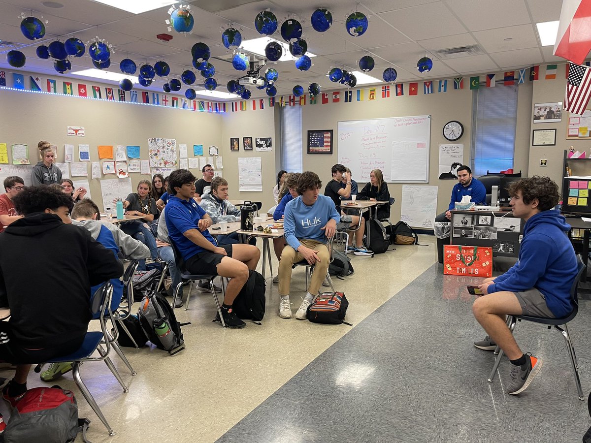 ElmaGarnett1's tweet photo. THURSDAY VIBES!!! Rivas with devotional today “Fundamentals for Success!”  Therefore, everyone who hears these words of Mine and acts on them will be like a sensible man who built his house on the rock. Matthew 7:24 @LampasasHS @fca_lampcounty @LHSWRESTLING2 https://t.co/sbhwa8Pe9B