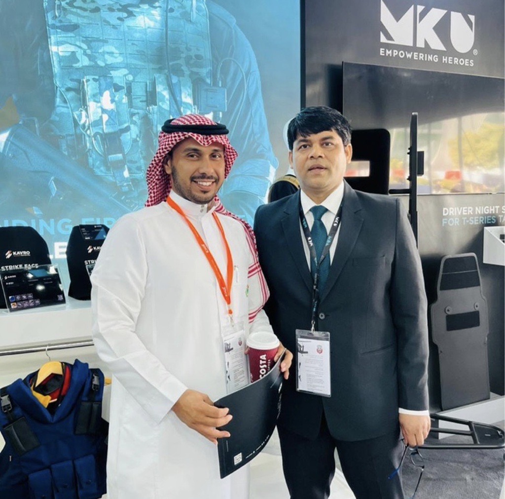 MKUofficial's tweet photo. Celebrating a successful show at IDEX_UAE! We are truly thrilled to be in the presence of #OurHeroes.

#MKU #EmpoweringHeroes #IDEX #IDEXUAE #IDEX2023 https://t.co/Bd8TZ69ek3