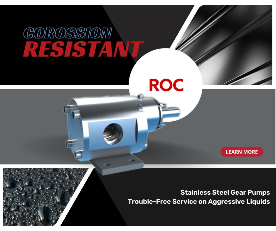 Enter the Roper Pump ROC Series. Corrosion-resistant, stainless steel pumping solution to meet your aggressive liquid transfer needs. 

Discover all the amazing features of the ROC series. 
bit.ly/3W1Ej2G
#innovation #pumpingsolutionsinga #georgiapumpingsolutions