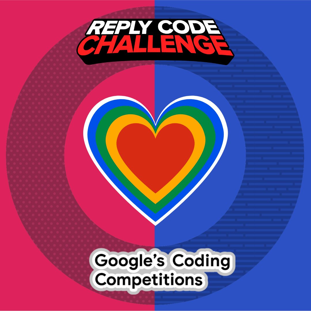 ReplyChallenges's tweet photo. @gcodingcomps We keep going, and wait for your return ♥️

#GoogleCodingCompetitions
#ReplyCodeChallenge https://t.co/NtvTLieXjB
