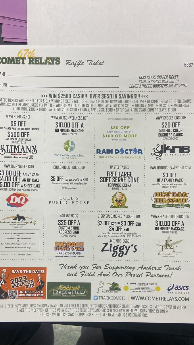 Hey y’all! I am selling $10 coupon books to fundraise for my track team. If you or anyone you know would like to help support me, please privately message me. My venmo is venmo.com/u/Ellaleebaker . I will get you the coupon books within the next few day. Thank you!🤍