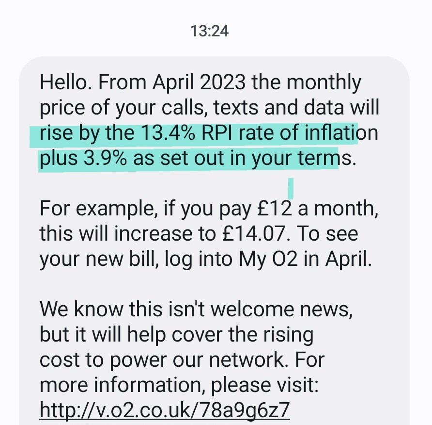gazbishbosh's tweet photo. Seriously, do O2 think can get away with a 17.3% increase..contract will be cancelled before increase #o2priceincrease https://t.co/GjDpikIPJw