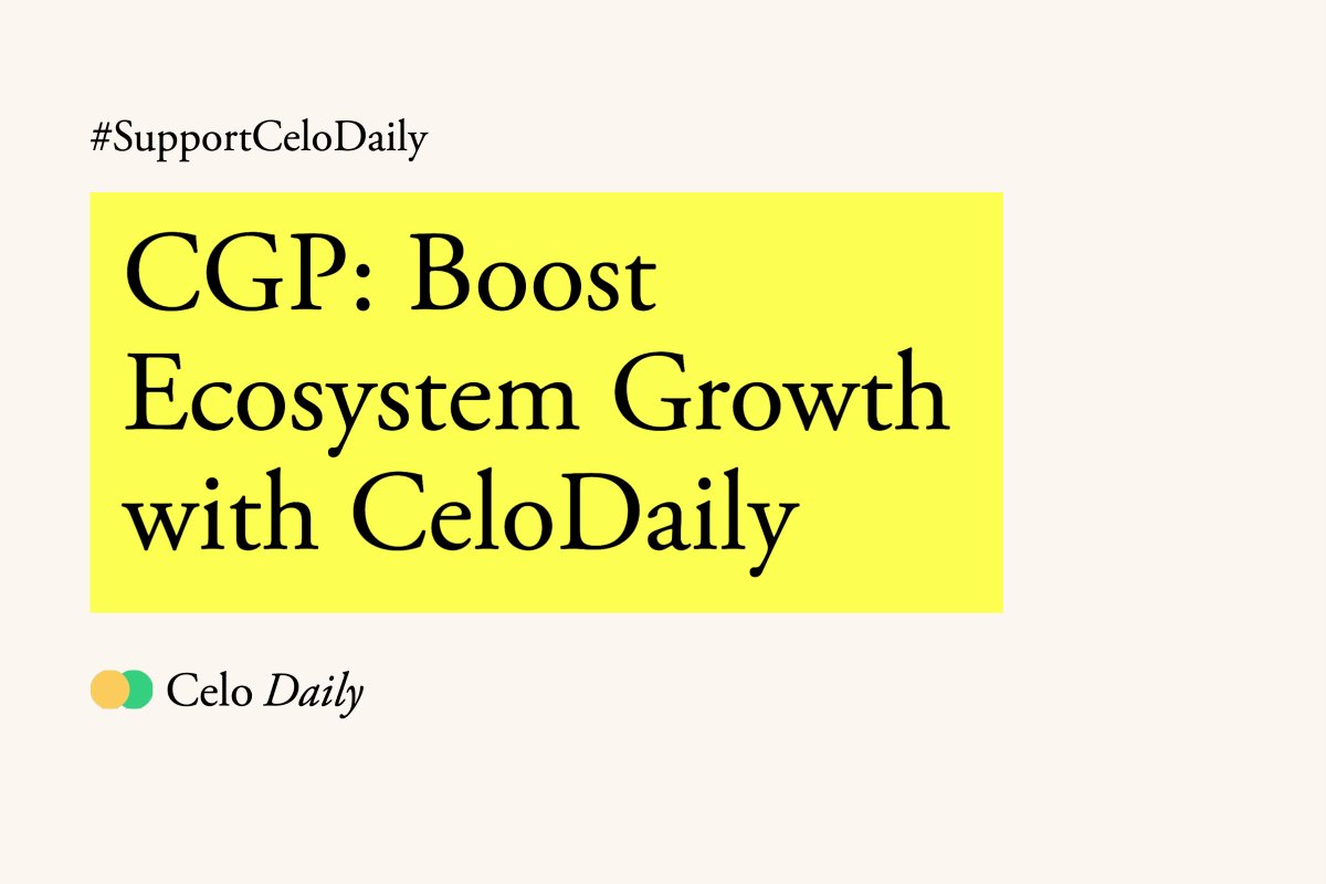 Celo Daily tweet media