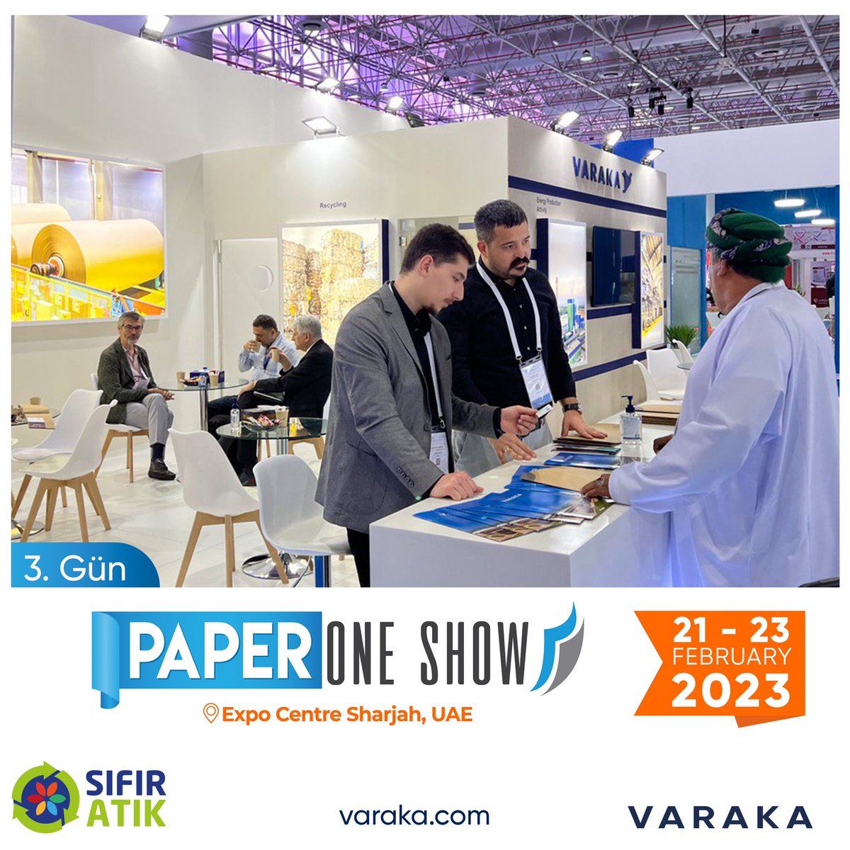 varakakagit's tweet photo. Paper One Show 2023 fuarı sona erdi. Üç gün boyunca süren fuarda bizleri standımızda ziyaret eden yerli ve yabancı tüm katılımcılara teşekkür ederiz.
.
.
.
#varaka #varakakağıt #albayrak #albayrakgrubu #paper #paperoneshow https://t.co/4b649mgCp7