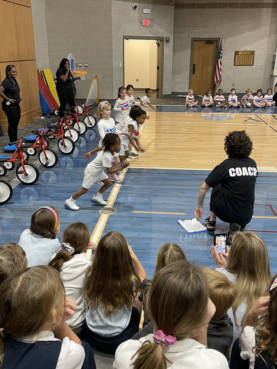 Trinity’s PreK students compete in their Olympics to an audience of fellow classmates! #trinitylearns