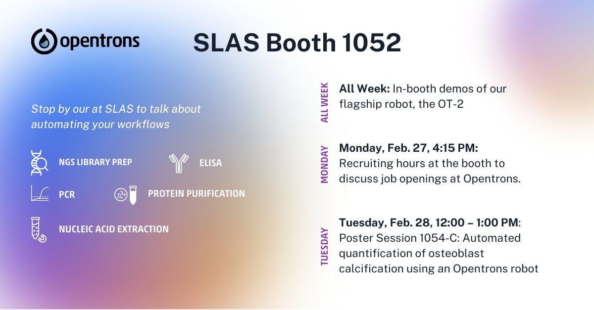 opentrons's tweet image. #SLAS2023