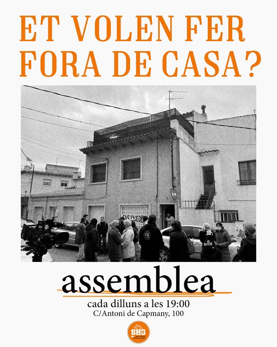 🟧 Et volen fer fora de casa? Vine a l’assemblea! 

Ens veiem cada dilluns al Montclar (C/Antoni de Capmany, 100)! 

#FORÇASINDICAT!