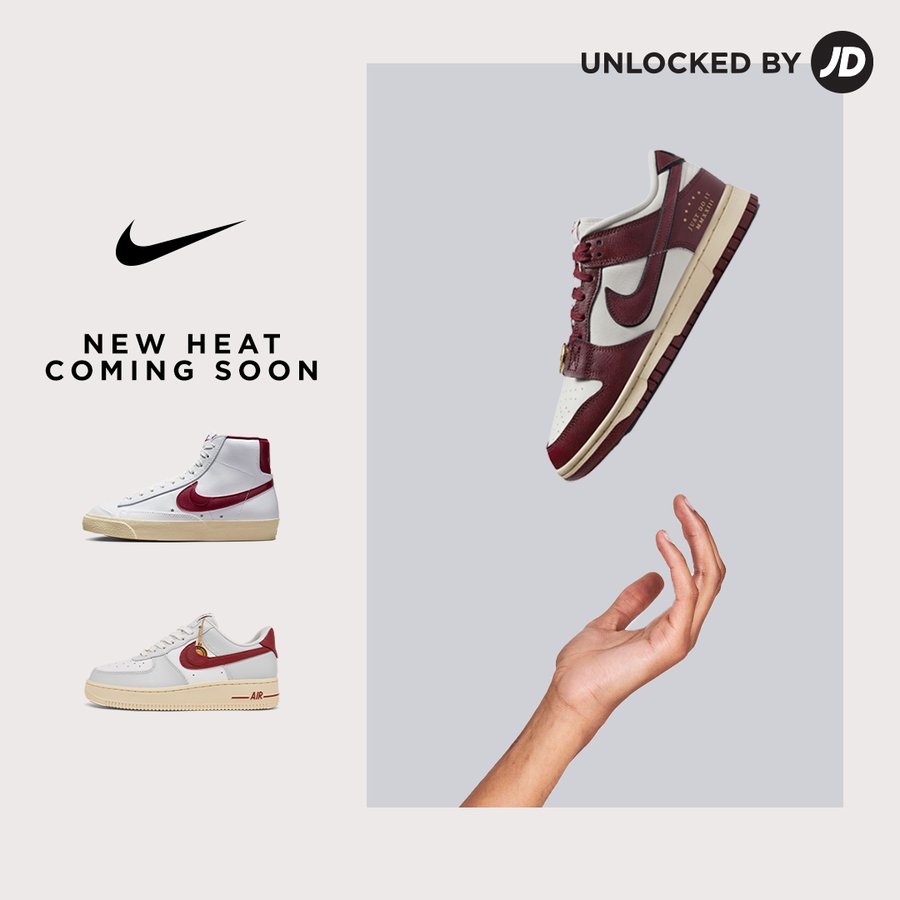 SOLELINKS's tweet photo. Ad: QUEUE UP🚨
Women's Nike Dunk Low SE Just Do It 'Sail/Team Red'

Finish Line:https://t.co/LBNobHO7zH
JD Sports:https://t.co/Vl9VZY1xC9 https://t.co/B2SKoT505F