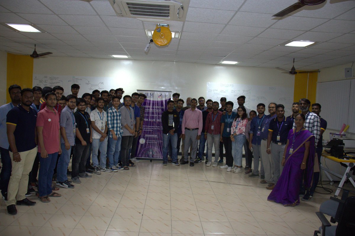 SRM_DEI's tweet image. Smart Campus Hackathon – Phase 1 ended successfully with the support and coordination of our fellow judges, mentors, students, and organizing team.
Over 30 teams from various departments tried to provide smart solutions. Each team worked really hard and came up with solutions.