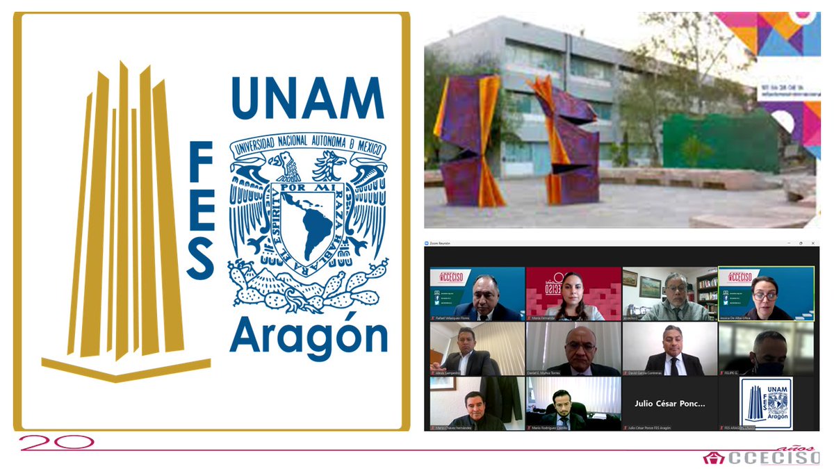 El pasado 13 y 14 de febrero ACCECISO realizó las entrevistas virtuales con motivo del seguimiento a la acreditación de la Licenciatura en Relaciones Internacionales que se ofrece en la Facultad de Estudios Superiores Aragón en la Universidad Nacional Autónoma de México.