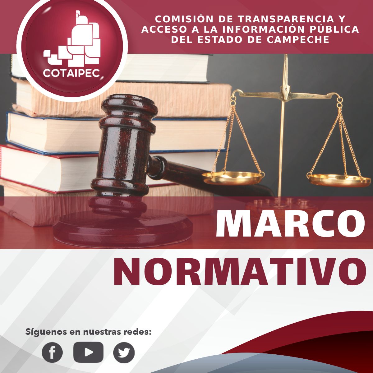 Si estás interesado en temas relacionados con la #transparencia, #AIP y la #PDP, en #Campeche existe legislación al respecto, te invitamos a conocer nuestro Marco Normativo visitando la siguiente liga electrónica: tinyurl.com/22t8y5xs