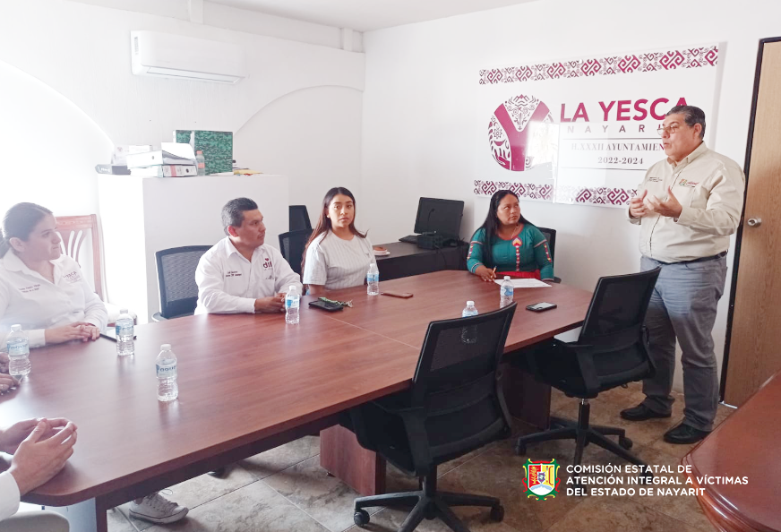 ComisionEstatal's tweet photo. 🔴 Se llevo a cabo por parte de la CEAIV el  curso de capacitación de "Atención a víctimas  en el área de primer contacto" a el personal del municipio de La Yesca en sus instalaciones en Tepic. https://t.co/7HCSkvCYOK